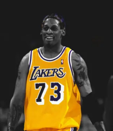 Men Los Angeles Lakers #73 Rodman Yellow 2025 Nike Swingman NBA Jersey->ncaa hats->Sports Caps